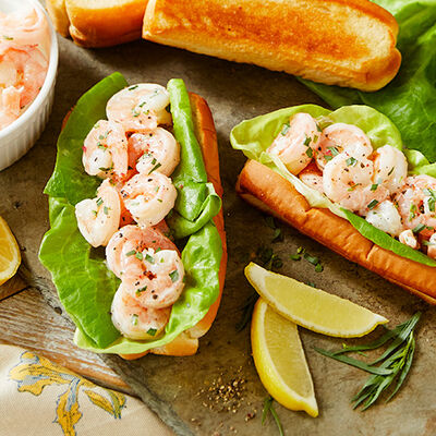 Lemon Tarragon Shrimp Rolls