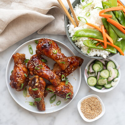 Sticky Garlic Wings