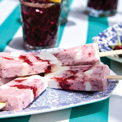 Strawberry Popsicles