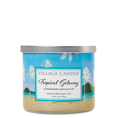 Tropical Getaway Luminary Candle
