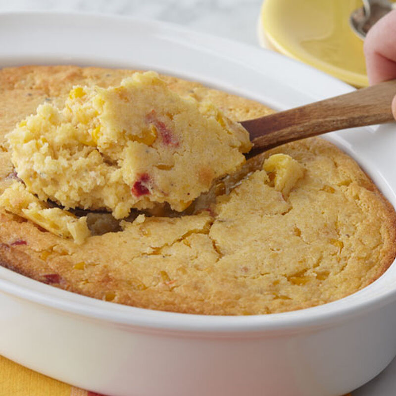 Spicy Corn Bread Pudding