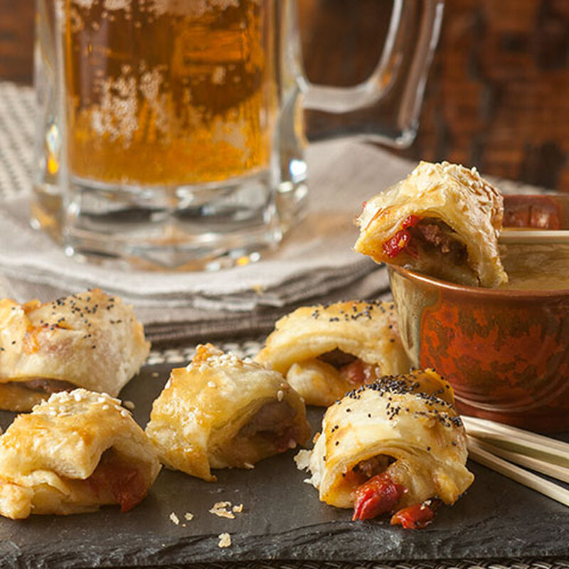 Sausage Stuffed Puff Pastry